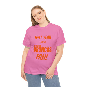Denver Broncos Football Unisex Heavy Cotton Tee