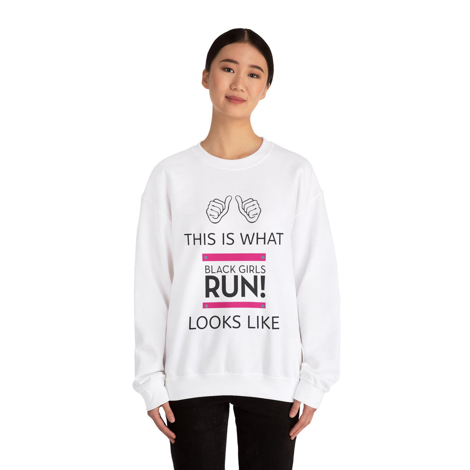 Black Girls Run Unisex Heavy Blend™ Crewneck Sweatshirt