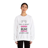 Black Girls Run Unisex Heavy Blend™ Crewneck Sweatshirt