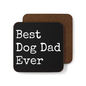 Best Dog Dad Hardboard Back Coaster