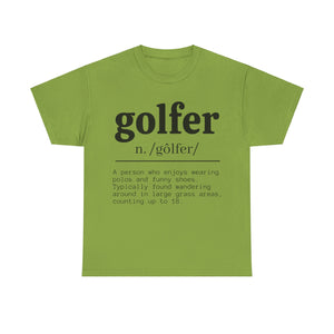 Golfer Unisex Heavy Cotton Tee