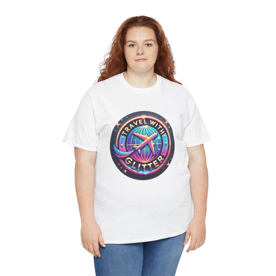 Travel With Glitter Unisex Heavy Cotton Tee