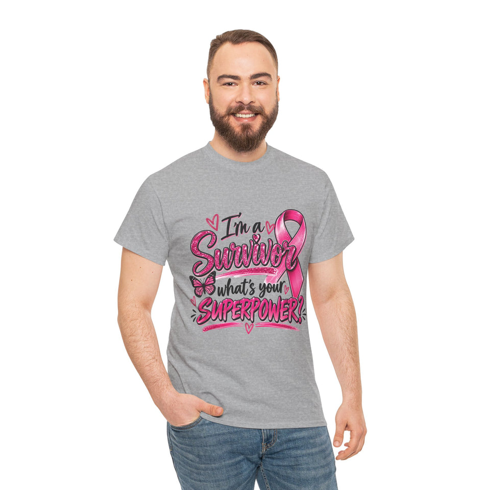 Breast Cancer Awareness Unisex Heavy Cotton Tee