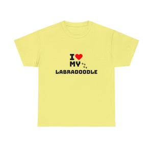 I Love My Labradoodle Unisex Heavy Cotton Tee