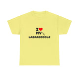 I Love My Labradoodle Unisex Heavy Cotton Tee