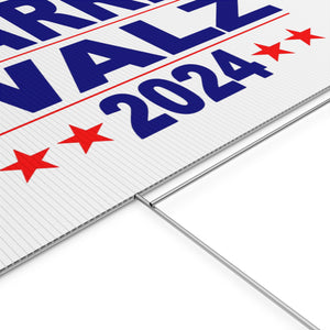 Harris Walz 2024 Plastic Yard Sign