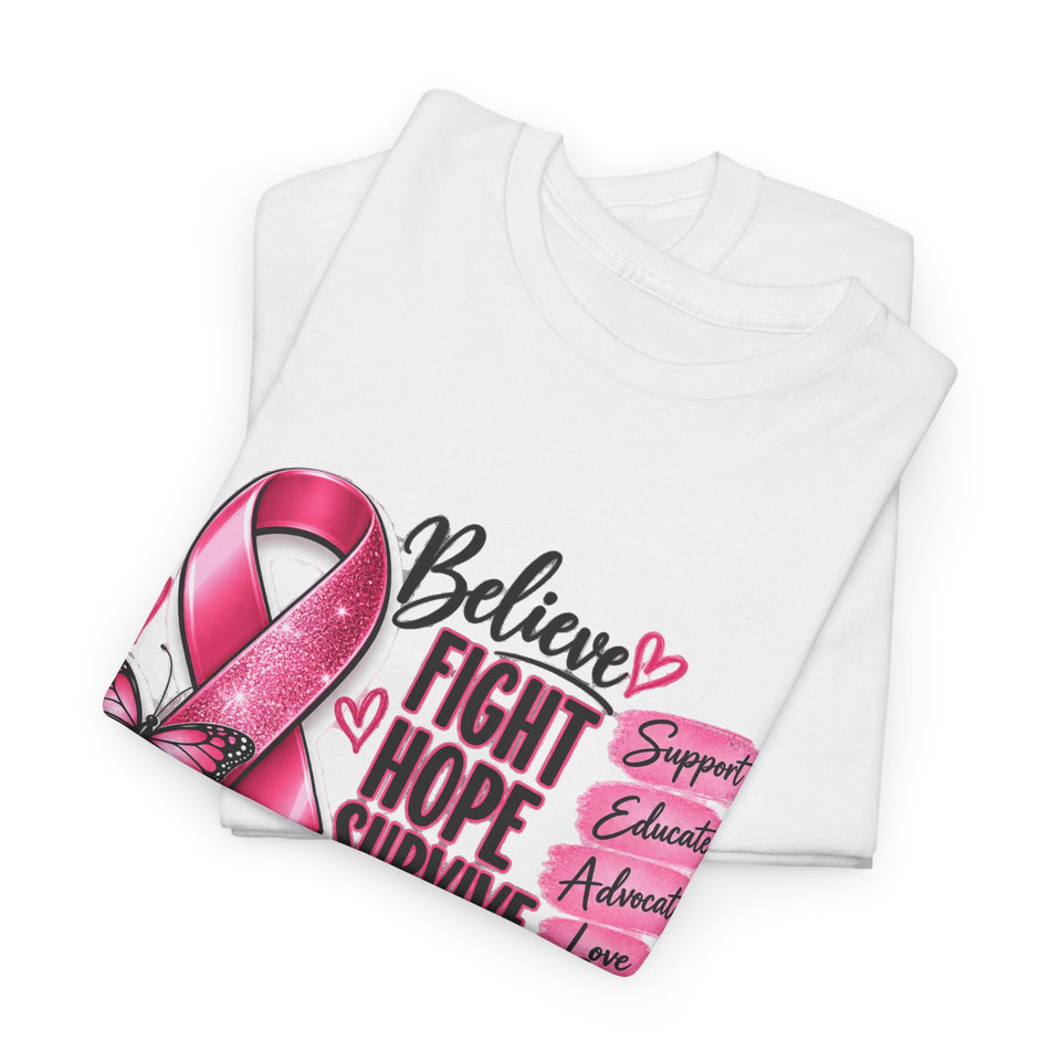 Breast Cancer Awareness Unisex Heavy Cotton Tee