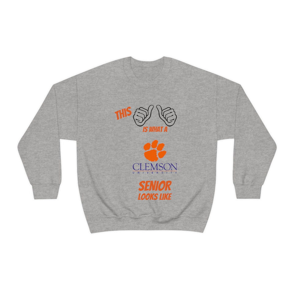 This Is What A Clemson Senior Looks Like Unisex Heavy Blend™ Crewneck Sweatshirt