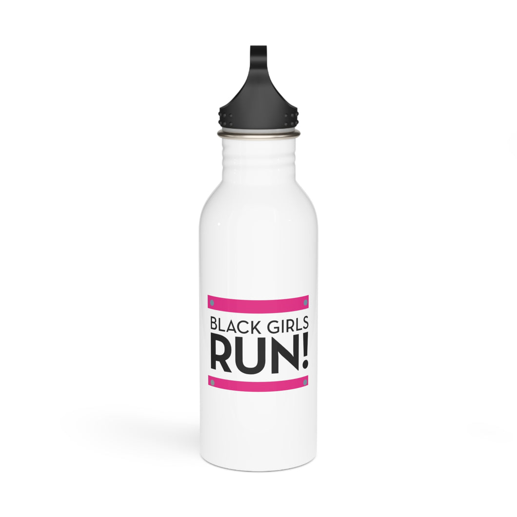 Black Girls Run Stainless Steel Water Bottle