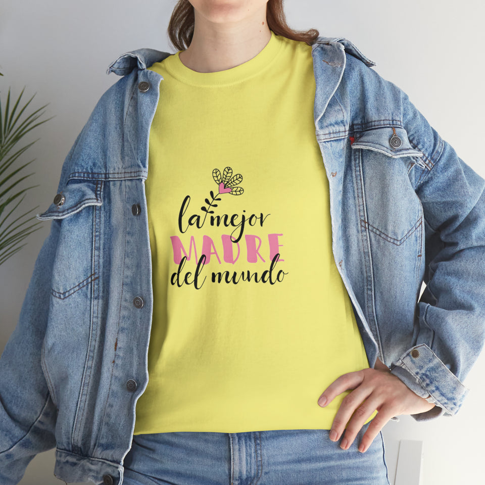 World's Best Mom Spanish Unisex Heavy Cotton Tee