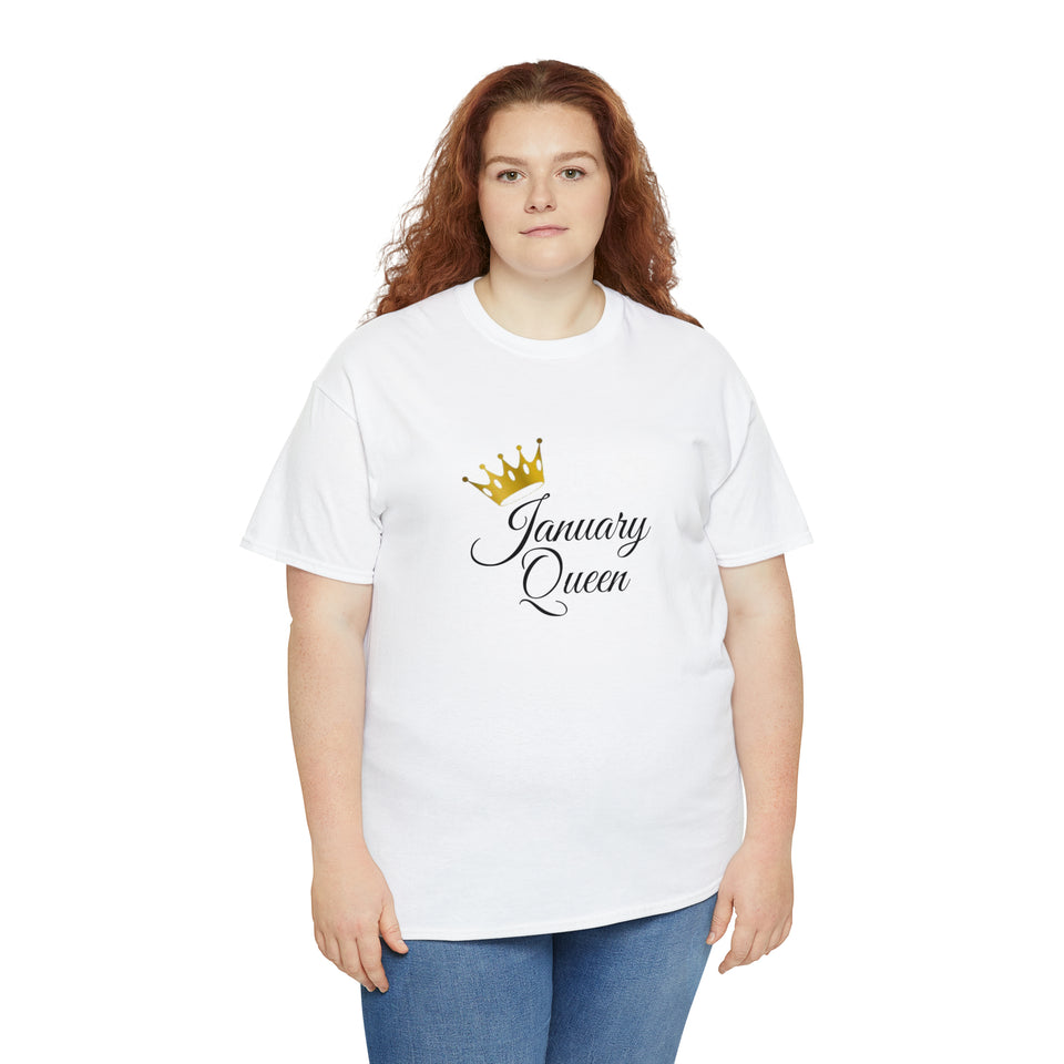 January Queen Unisex Heavy Cotton Tee