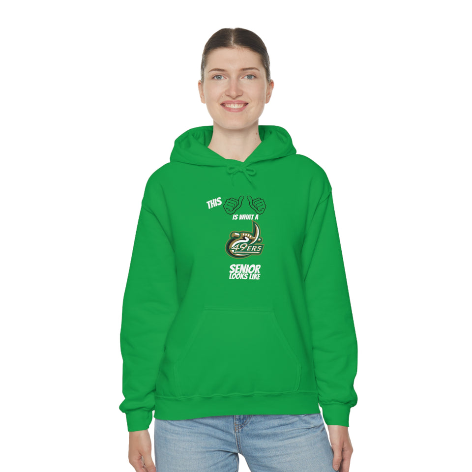 This Is What A UNCC Senior Looks Like Unisex Heavy Blend™ Hooded Sweatshirt