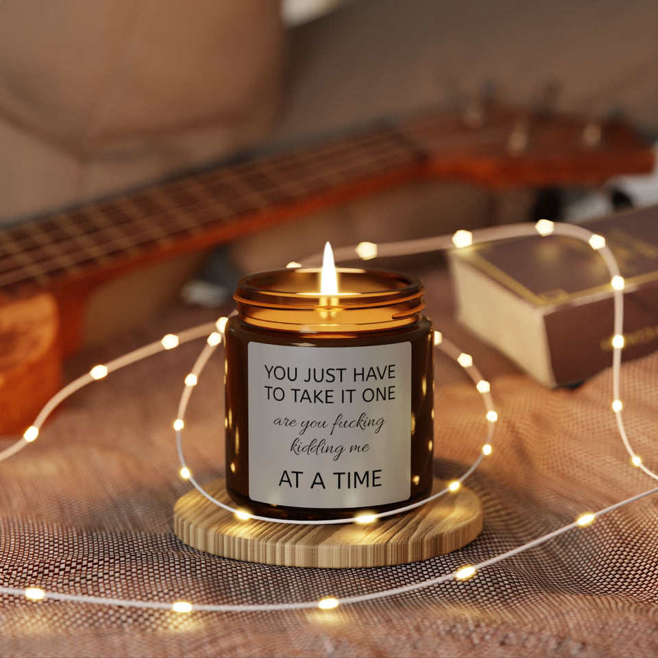 One At A Time Scented Soy Candle (Multi-Size, Amber Jar)