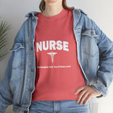 Nurse The Hardest Job You'll Ever Love Cotton Tee