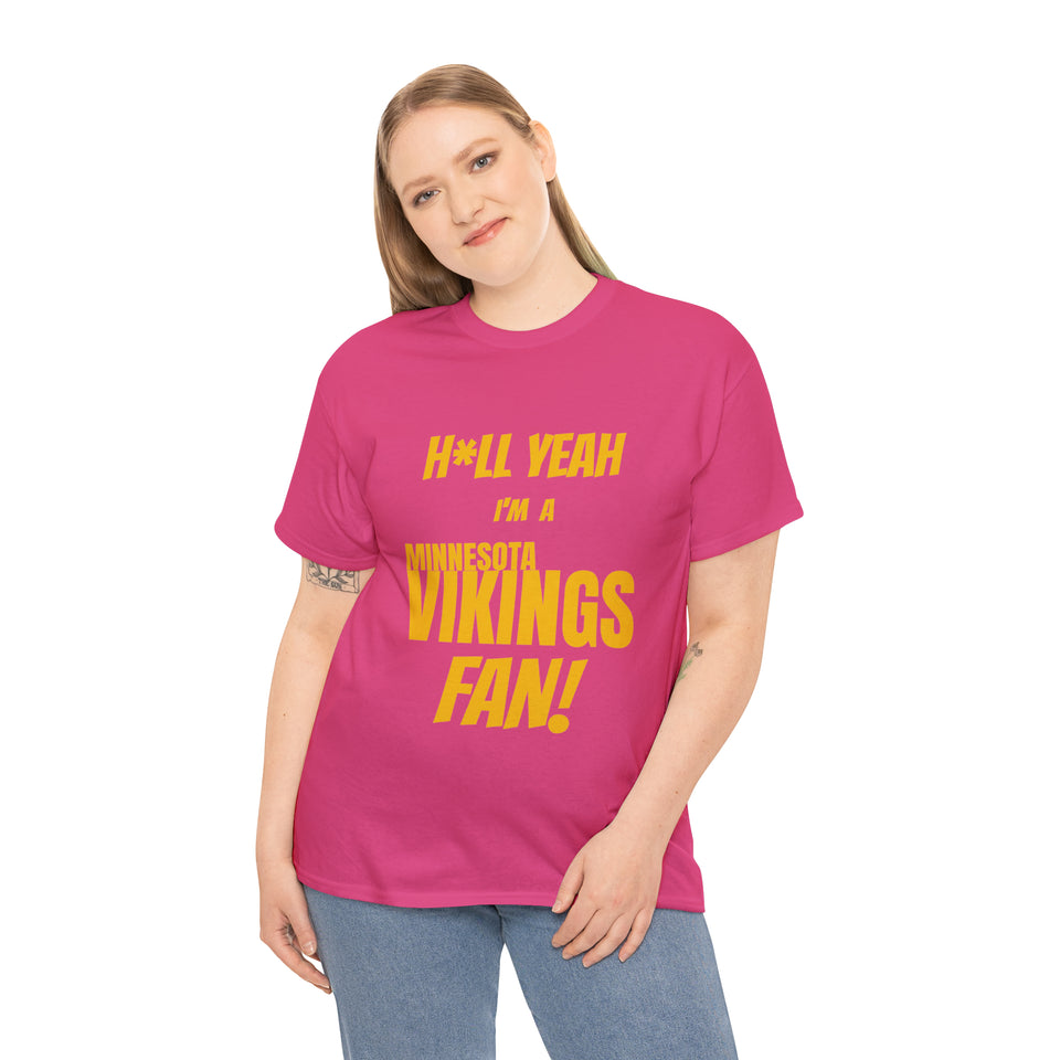 Minnesota Vikings Football Unisex Heavy Cotton Tee