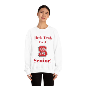 Heck Yeah I'm A NC State Senior Unisex Heavy Blend™ Crewneck Sweatshirt