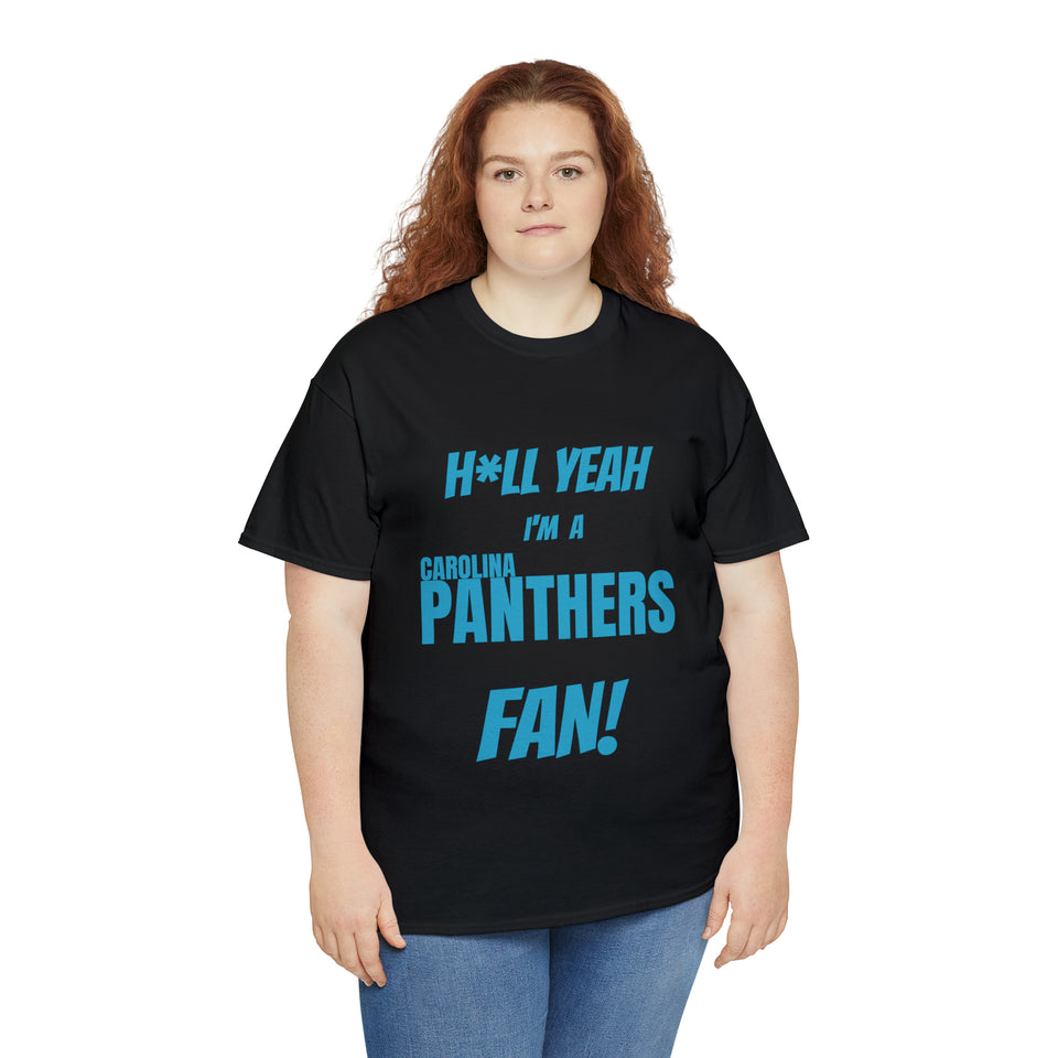 Carolina Panthers Football Unisex Heavy Cotton Tee
