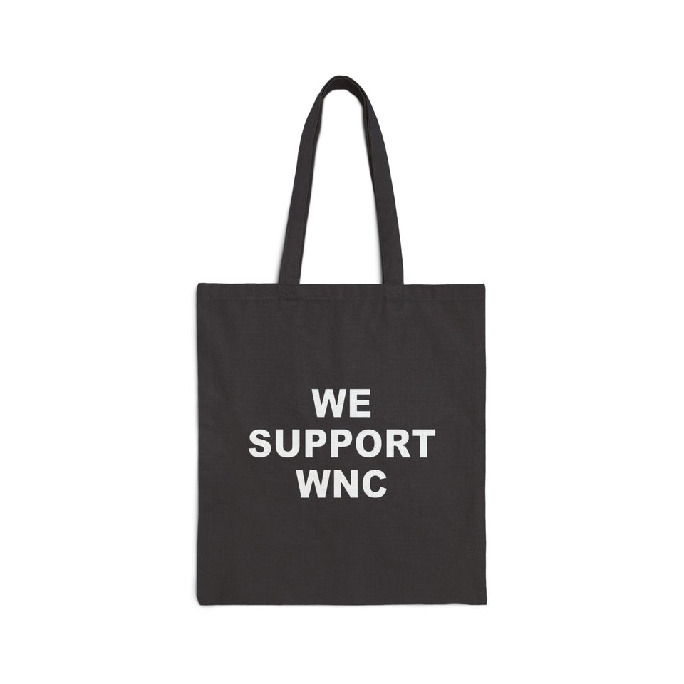 We Support WNC Cotton Canvas Tote Bag