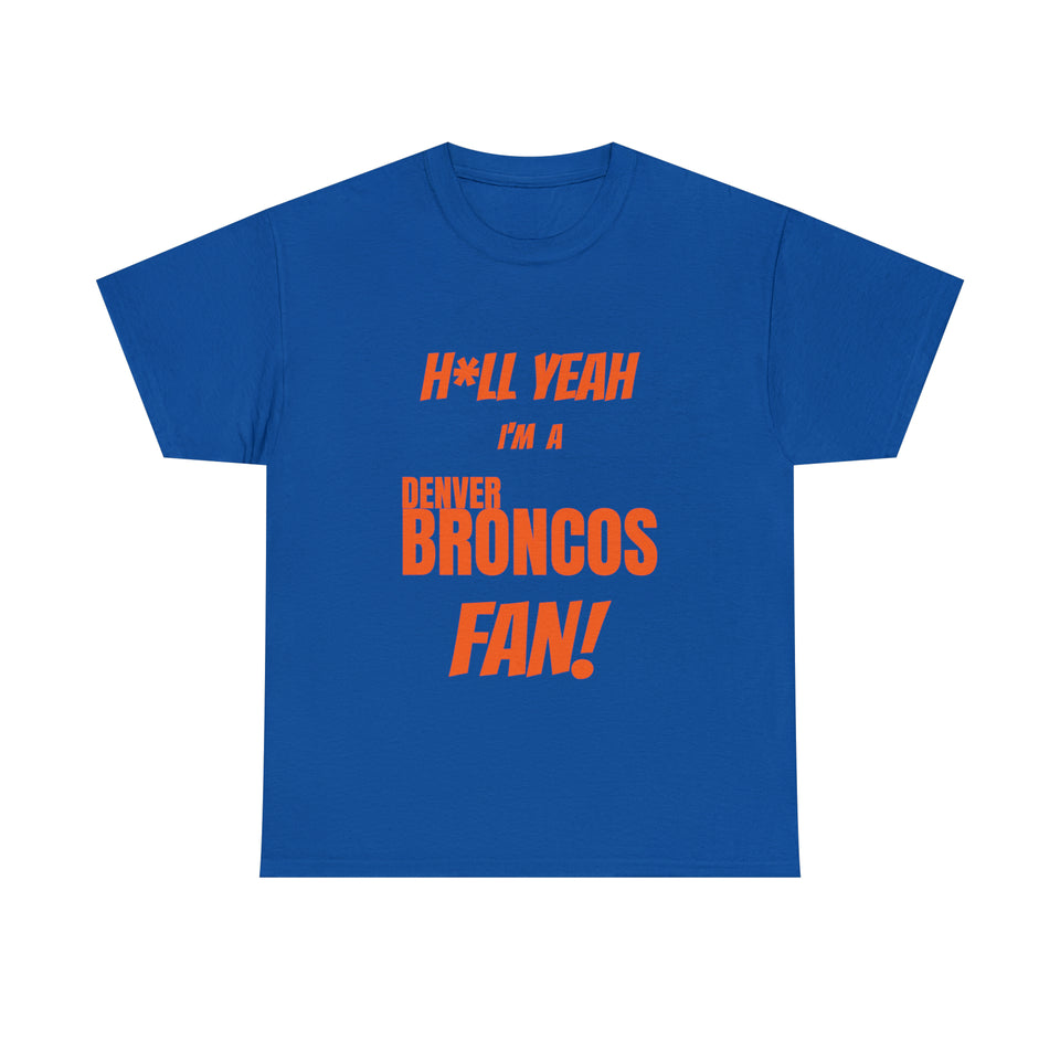Denver Broncos Football Unisex Heavy Cotton Tee