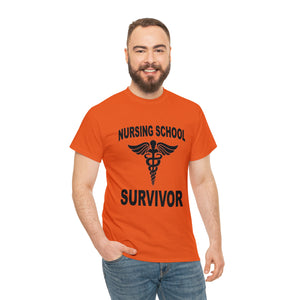 Nursing School Survivor Cotton Tee