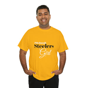 Pittsburgh Steelers Girl Unisex Heavy Cotton Tee