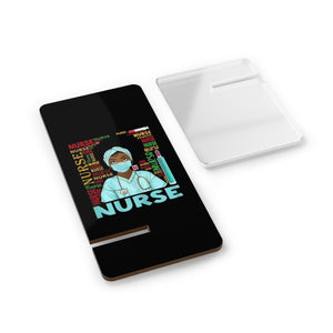 Black Nurse Mobile Display Stand