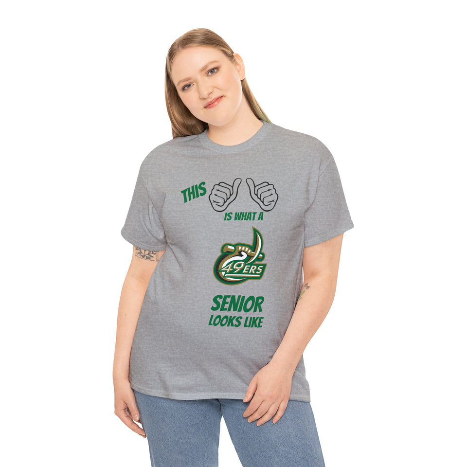 This Is What A UNCC Senior Looks Like Unisex Heavy Cotton Tee
