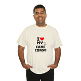 I Love My Cane Corso Unisex Heavy Cotton Tee