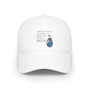 Work Interfere Low Profile Baseball Cap