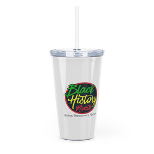 Black Therapists Matter Plastic Tumbler with Straw