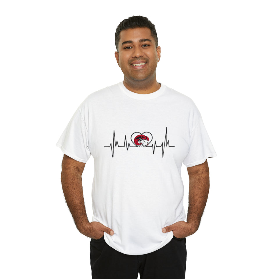 Winston Salem State University Heartbeat Unisex Heavy Cotton Tee