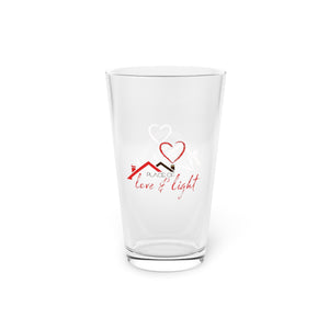 Love & Light Pint Glass, 16oz