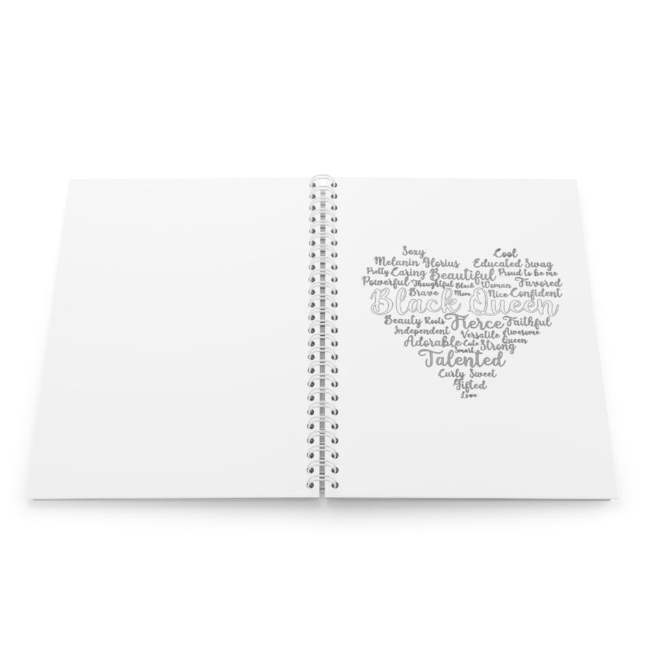 Black Queen Spiral Notebook