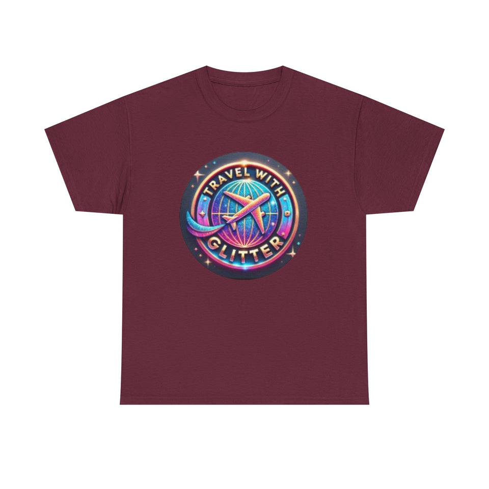 Travel With Glitter Unisex Heavy Cotton Tee