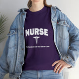 Nurse The Hardest Job You'll Ever Love Cotton Tee