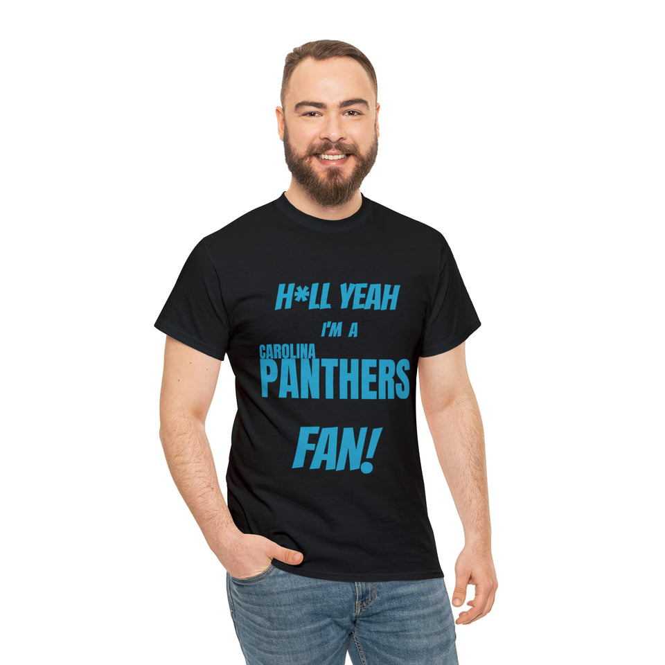 Carolina Panthers Football Unisex Heavy Cotton Tee