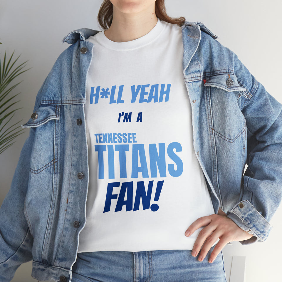 Tennessee Titans Football Unisex Heavy Cotton Tee
