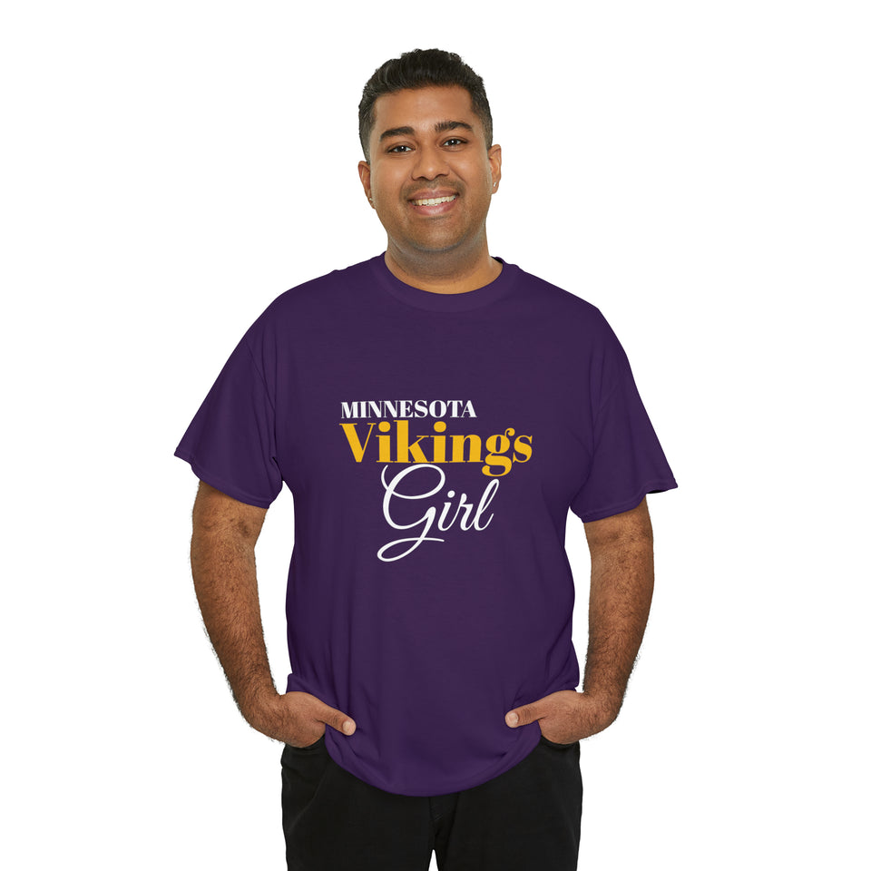 Minnesota Vikings Girl Unisex Heavy Cotton Tee