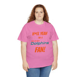 Miami Dolphins Football Unisex Heavy Cotton Tee