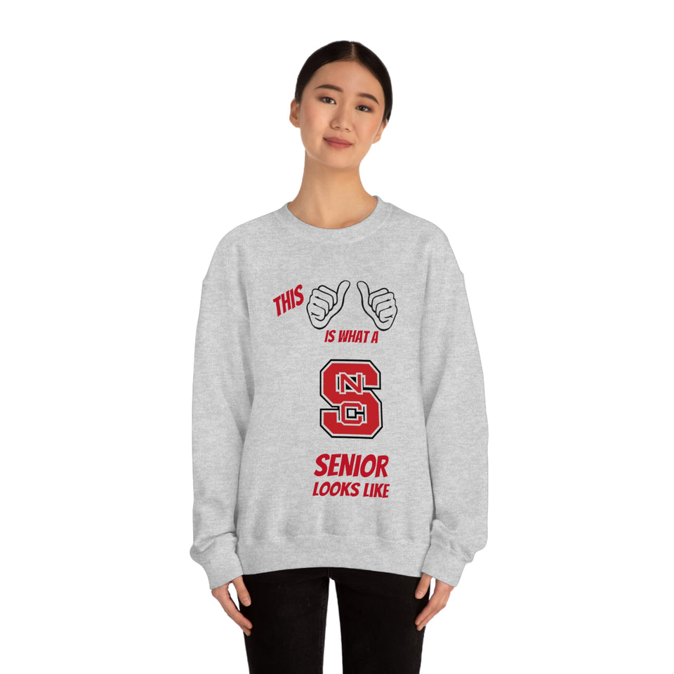 This Is What A NC State Senior Looks Like Unisex Heavy Blend™ Crewneck Sweatshirt