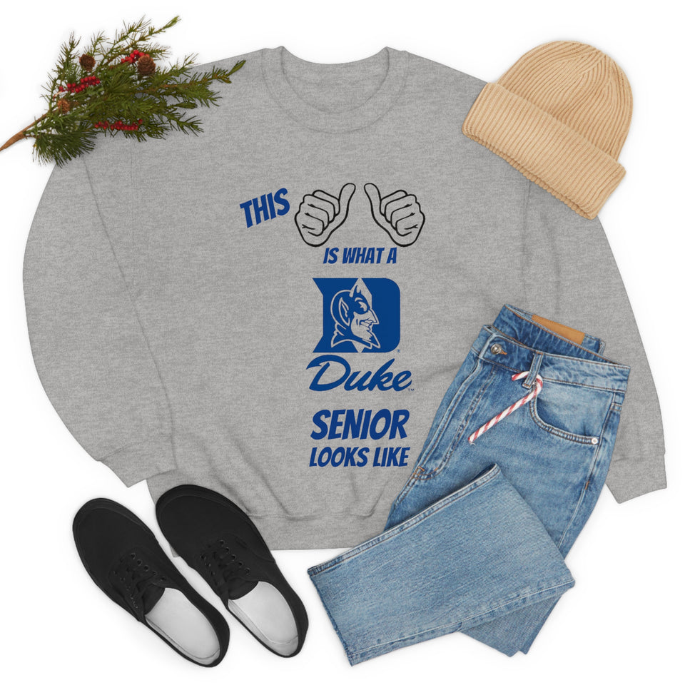 This Is What A Duke Senior Looks Like Unisex Heavy Blend™ Crewneck Sweatshirt