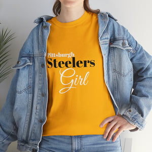 Pittsburgh Steelers Girl Unisex Heavy Cotton Tee