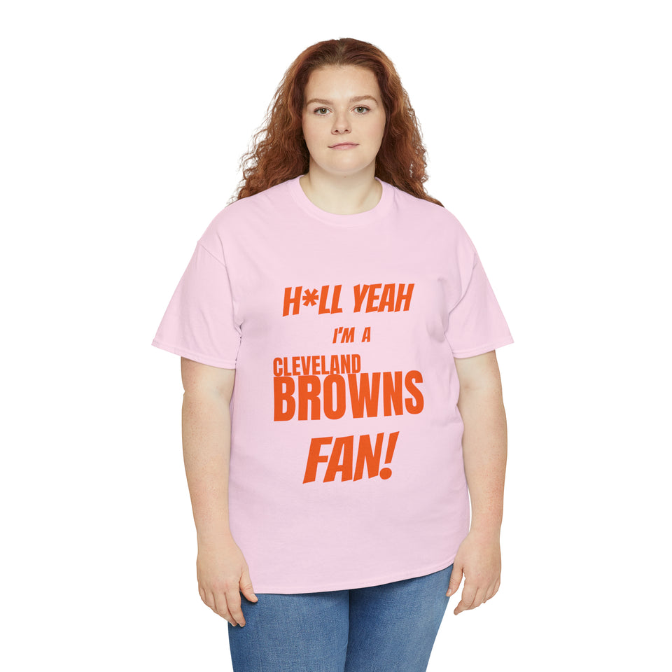 Cleveland Browns Football Unisex Heavy Cotton Tee