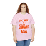 Cleveland Browns Football Unisex Heavy Cotton Tee