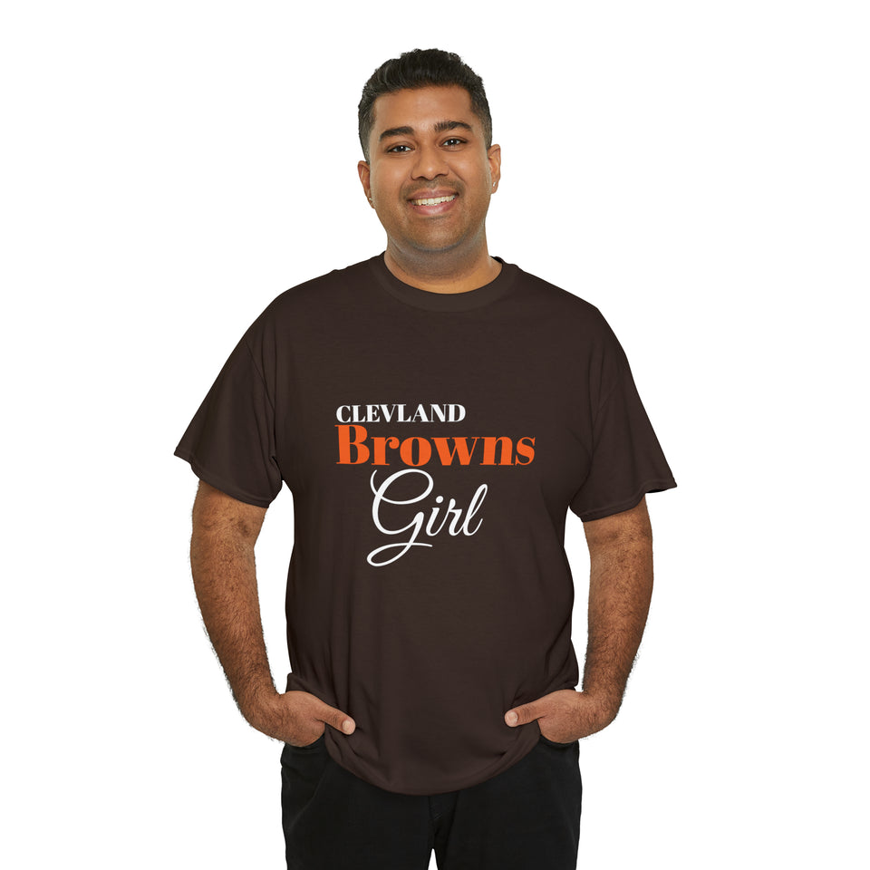 Clevland Browns Girl Unisex Heavy Cotton Tee