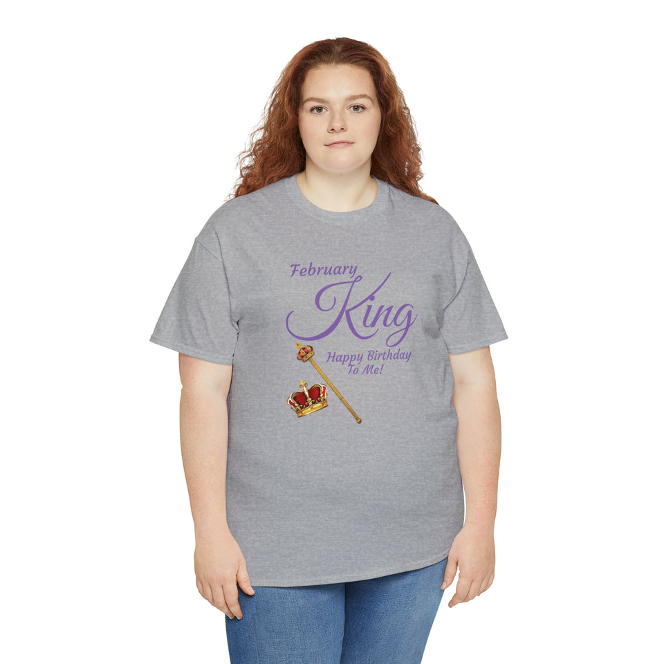 February King Unisex Heavy Cotton Tee