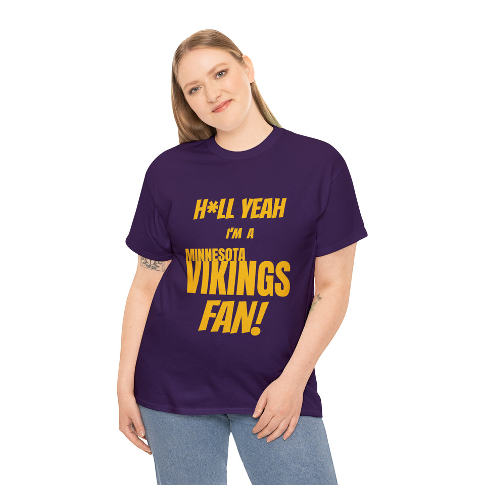 Minnesota Vikings Football Unisex Heavy Cotton Tee