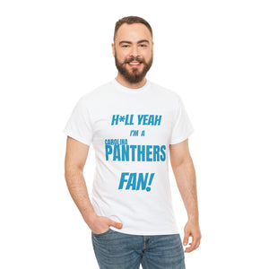 Carolina Panthers Football Unisex Heavy Cotton Tee