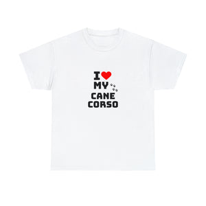 I Love My Cane Corso Unisex Heavy Cotton Tee