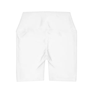 The Lotus Spot High Waisted Yoga Shorts (AOP)